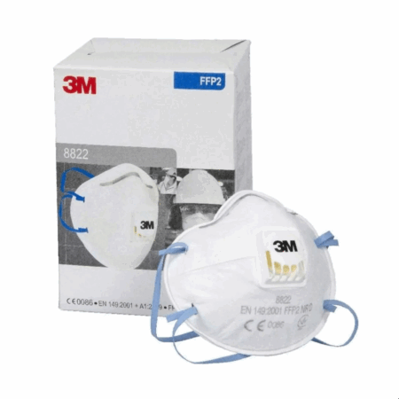 Toz/Buxara qarşı klapanlı Respirator 3M 8822 FFP2